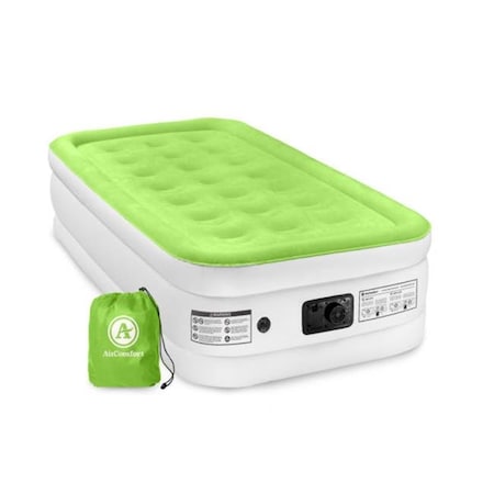 Global Quality Brands Air Comfort Dream Easy Twin Size Raised Air Mattress with Built-in Pump 6201TRB 6201TRB